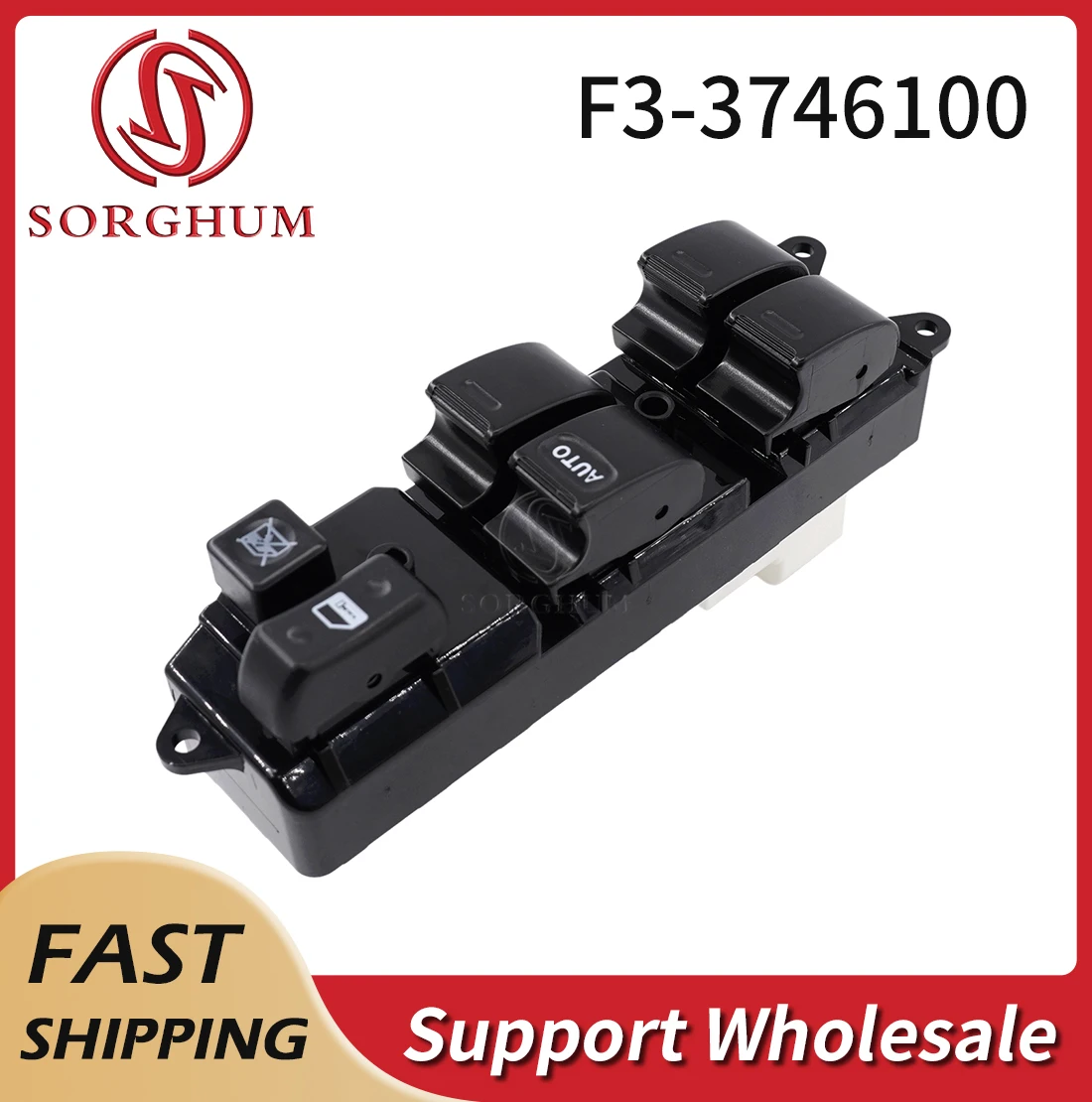 

Sorghum F3-3746100 Left Driver Side Auto Main Electric Power Window Switch Button For BYD F3 G3 F3R L3 Car Accessories F33746100