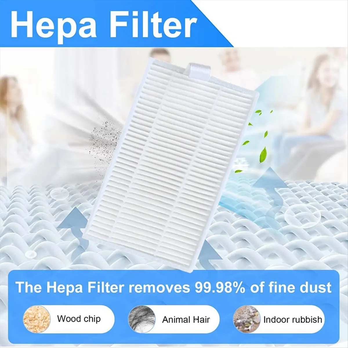 ترقية 30 قطعة فلتر Hepa لـ C30B XR500 E30 ملحقات المكنسة الكهربائية الروبوتية استبدال أجزاء مرشح #5