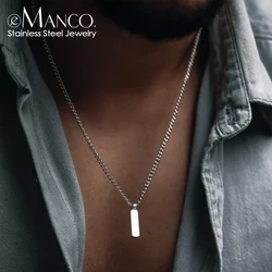 eManco Men's Titanium Steel chain 1MM Cuban Chain Collarbone Stainless steel Necklace chain Waterproof jewelry wholesale direct