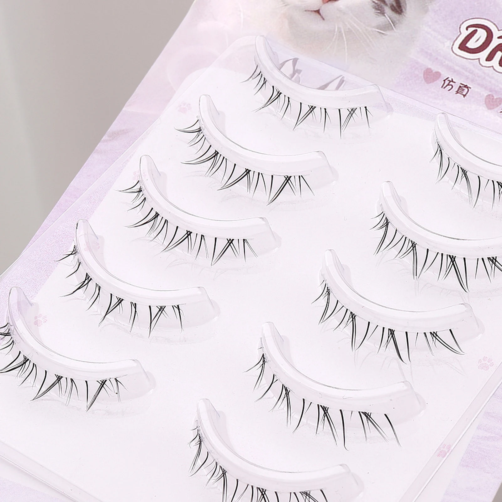 มังงะขนตาแถบClear Band Little Devil DIYขนตาปลอมFull Stips Reusable Fluffyขนตาปลอมแต่งหน้าอุปกรณ์เสริม