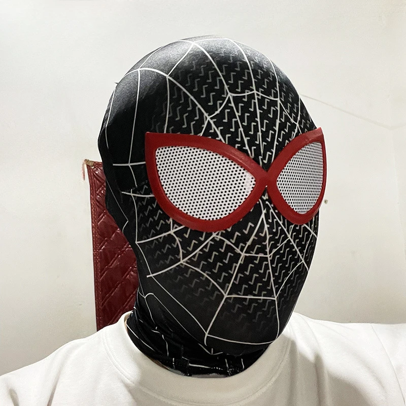 Spider 3D Luminescence Mask Cosplay Anime Peter Lens Mask Superhero Cosplay Costume Mask Halloweengame Show Headgear Gift