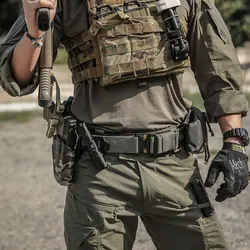 Emersongear 1.75inch One-pcs MOLLE Combat Belts Duty Tactical Waistband Waist Strap Camping Hiking Airsoft Hunting Nylon EM9455