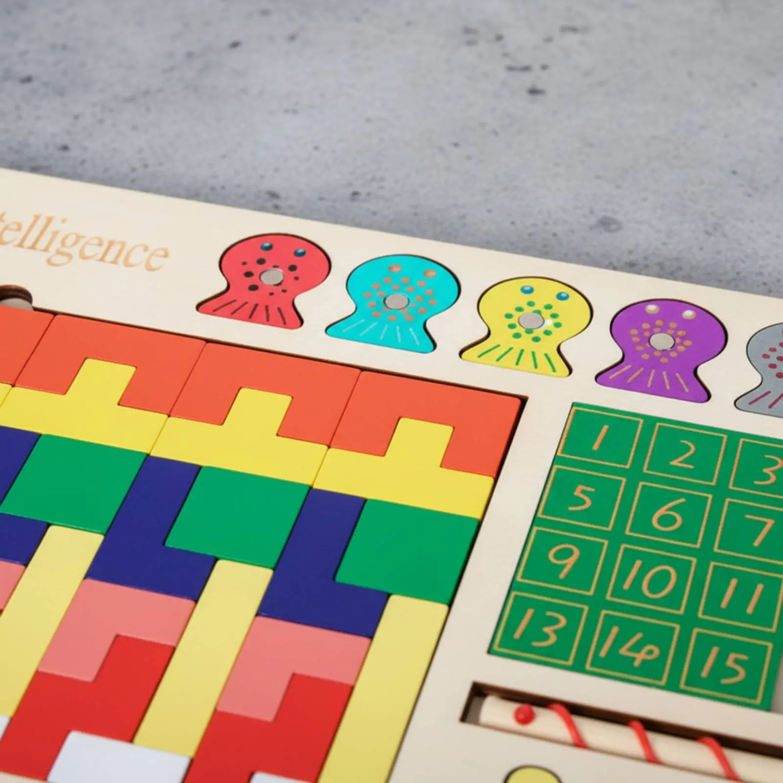 

Wooden Tangram Game Fine Movement Skills Wooden Tangram Set Geometric Shape Tiles Hand-Eye Coordination Color Matching Board