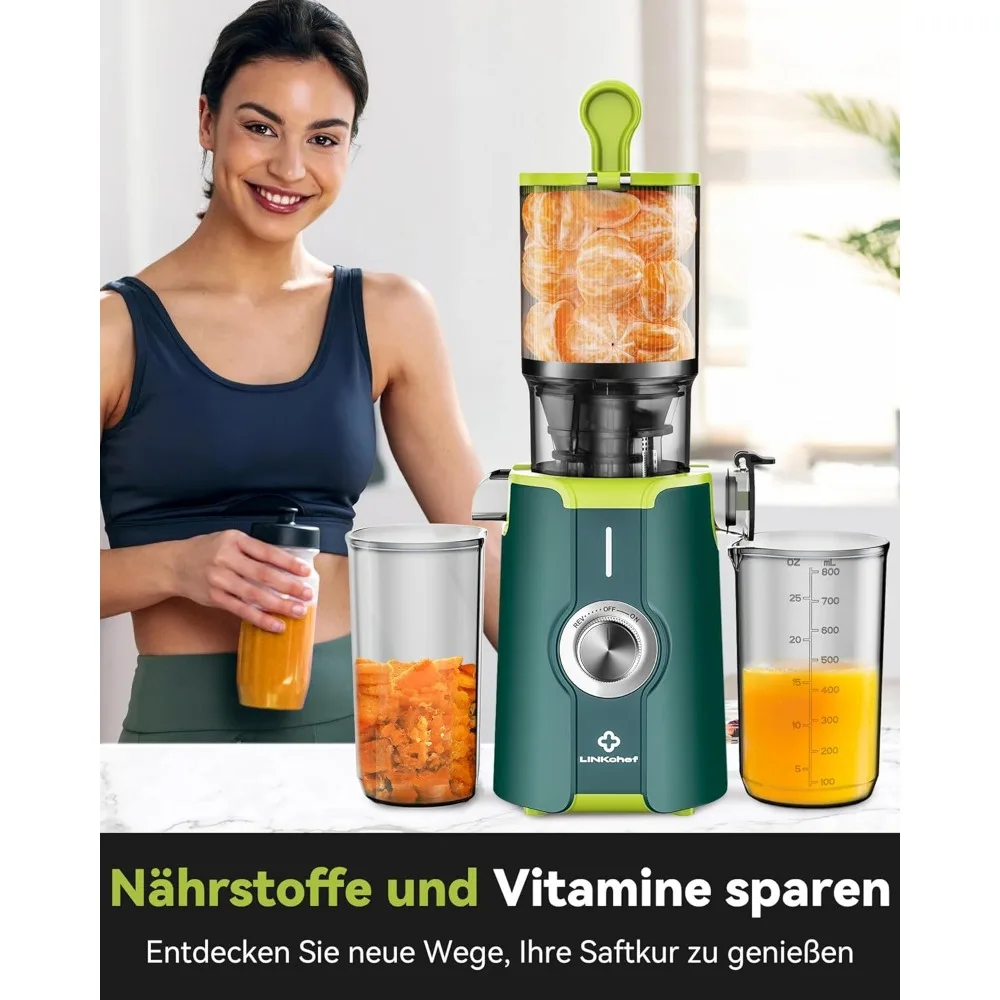 LINKChef Schnellreinigungs Entsafter، NO-Prep Entsafter Gemüse und Obst