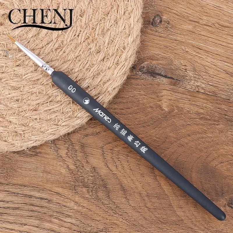 3Pcs Miniature Paint Detail Brush 0/ 00/ 000 Wolf Hair Professional Fine Detailing For Art Supplies Drawing Art Pen Paint Brush