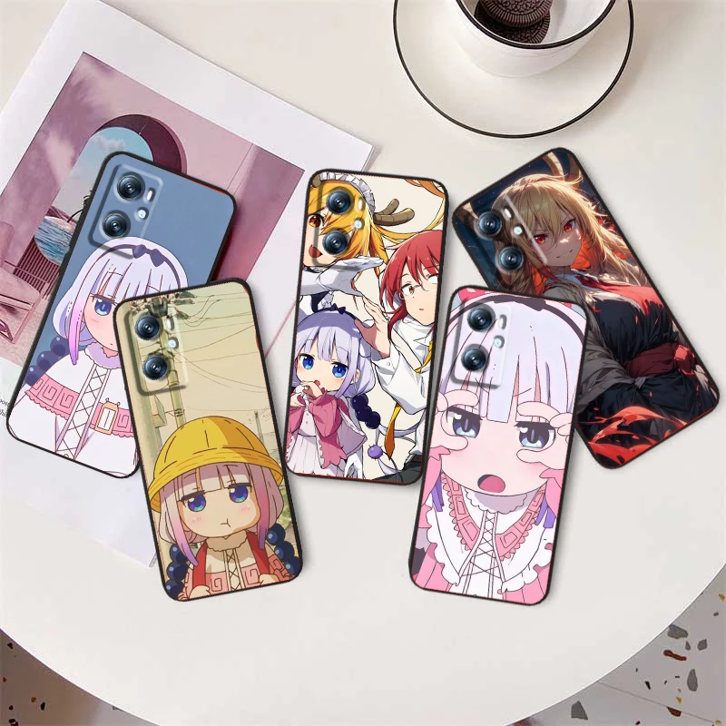 Cool Art M-Miss Kobayashis Dragon Maid For OPPO Find X6 X5 X3 A54S A5 A94 A16 A53S A57 A74 A72 A98 A78 A96 A9 5G Black Cover