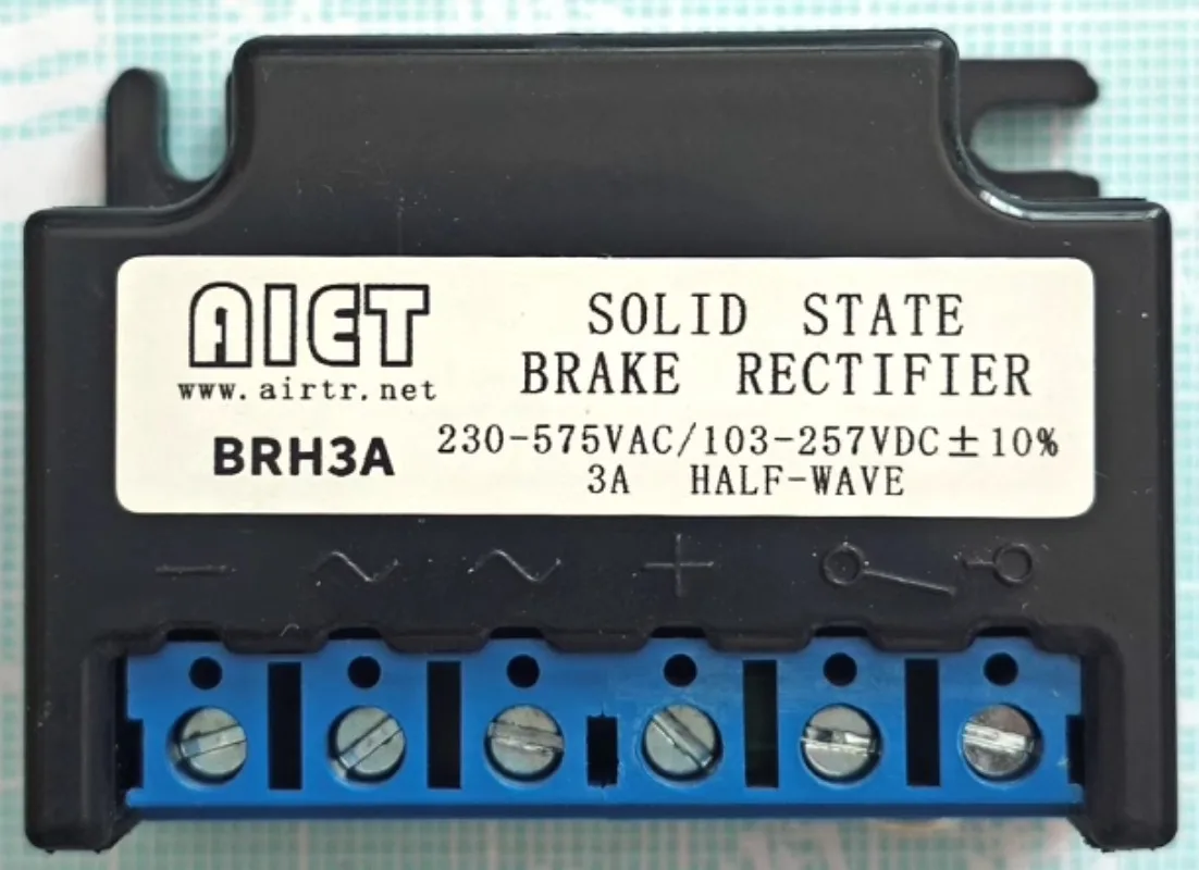 

Brake rectifier 230-575VAC/103-257VDC Solid State Relay BRH3A Max 3A High Voltage Current Control Module Industrial Automation
