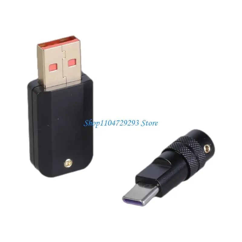

Y2GD 1 Set DIY USB to Type C Charging Connector Aluminum Alloy Shell Male Adapter