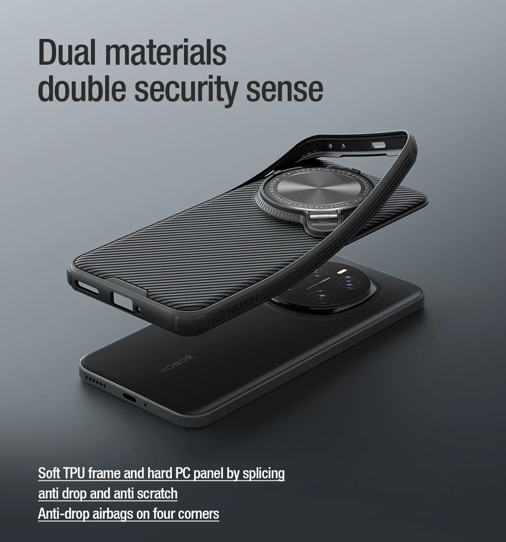 

For Honor Magic 7 Pro 5G Magnetic Case Nillkin Super CamShield Prop Case Camera Cover with Stand Shockproof Back Cover