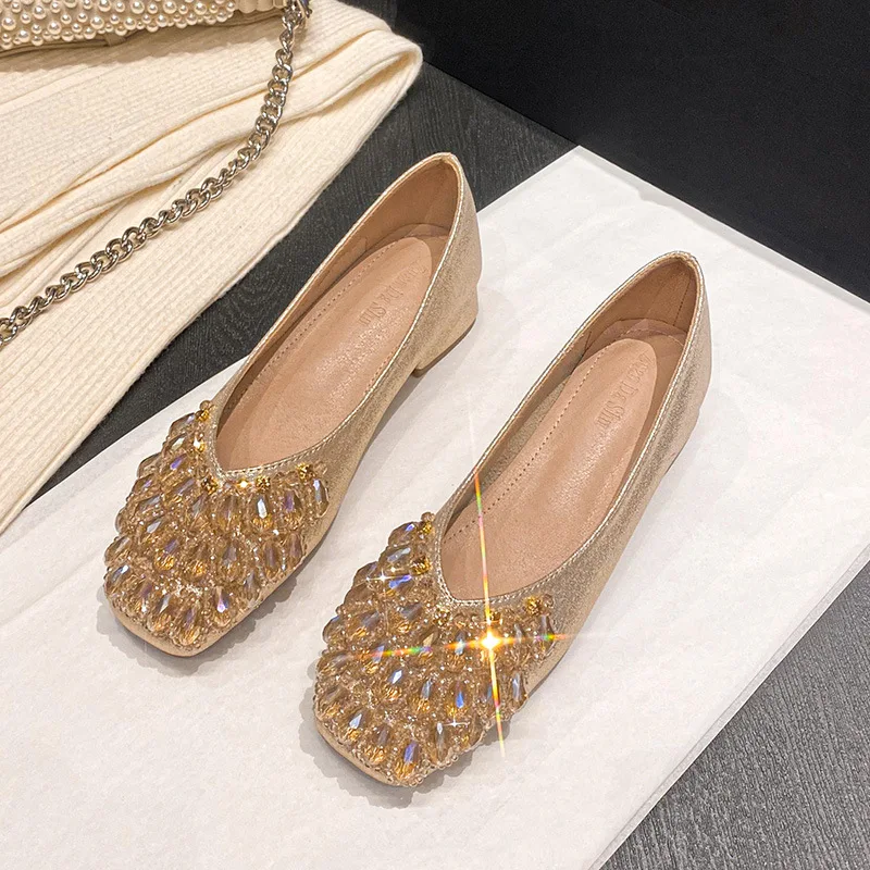 

Новая женская обувь, роскошные туфли-лодочки, туфли на высоком каблуке с мерцающими кристаллами, вечерние модельные туфли для девочек