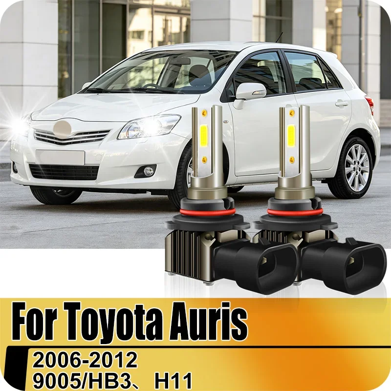 H11 LED For Toyota Auris E150 Car Headlight Bulbs Canbus Error‑Free 3570 CSP Turbo Lamp 6000K White HB3 9005 Headlamp 2006‑2012
