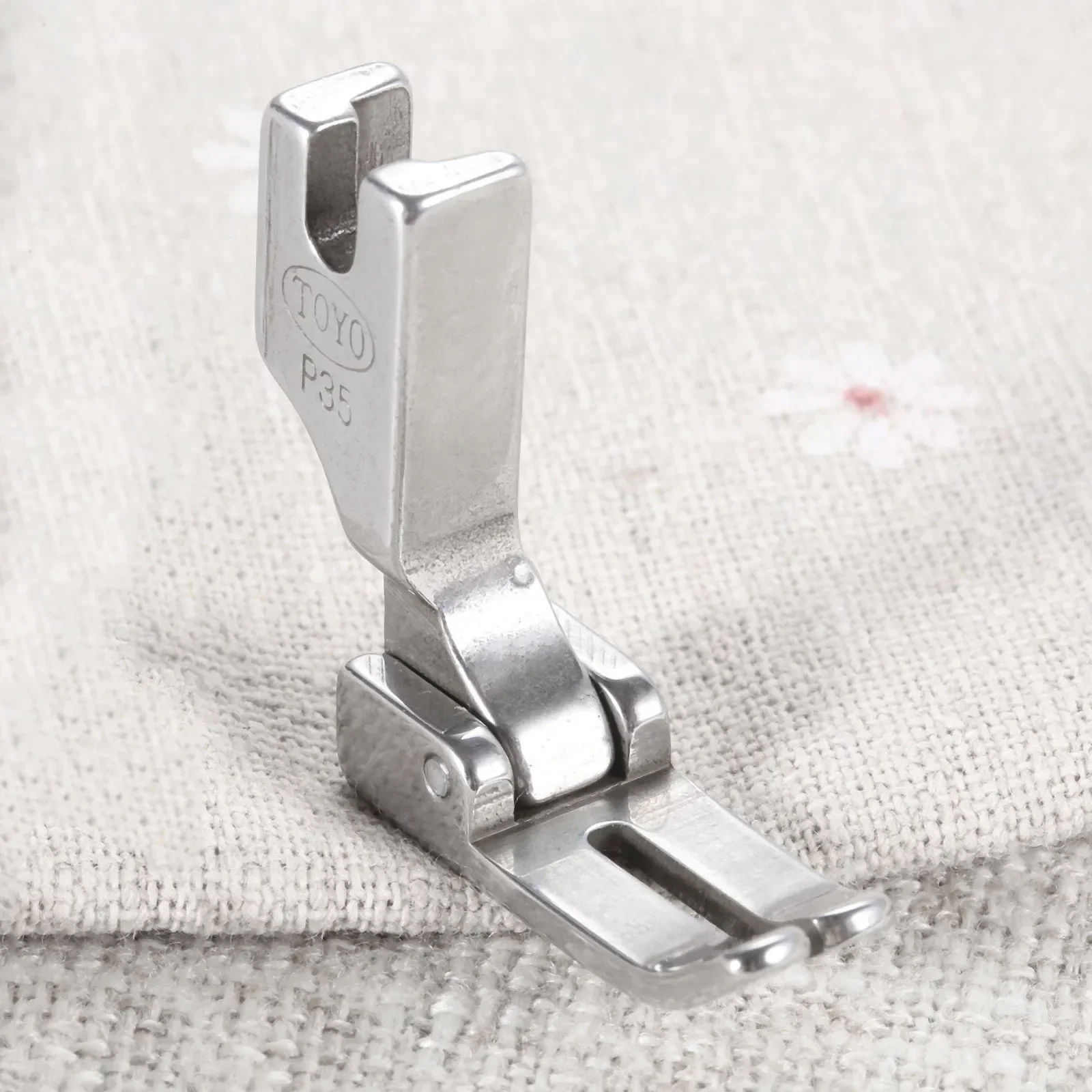 1Pc P35 Steel Industrial Single Needle Lockstitch Sewing Machine Standard Hinged Plain Presser Foot #24983 for Light&Medium Work