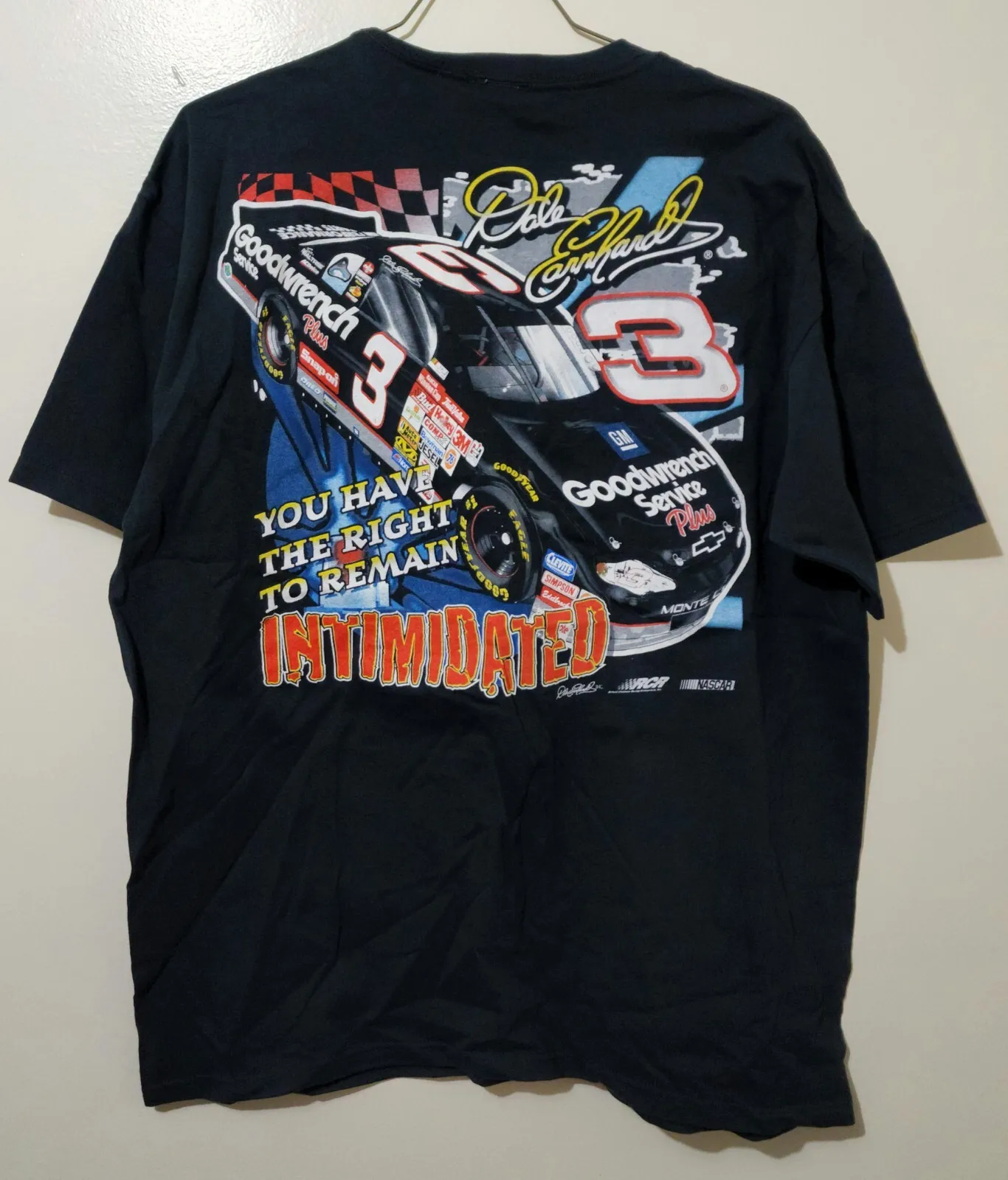 

Vtg 2001 Dale Earnhardt You Have the Right to Remain Интимная футболка Nwt 2000-х годов Винтажная футболка с рисунком унисекс
