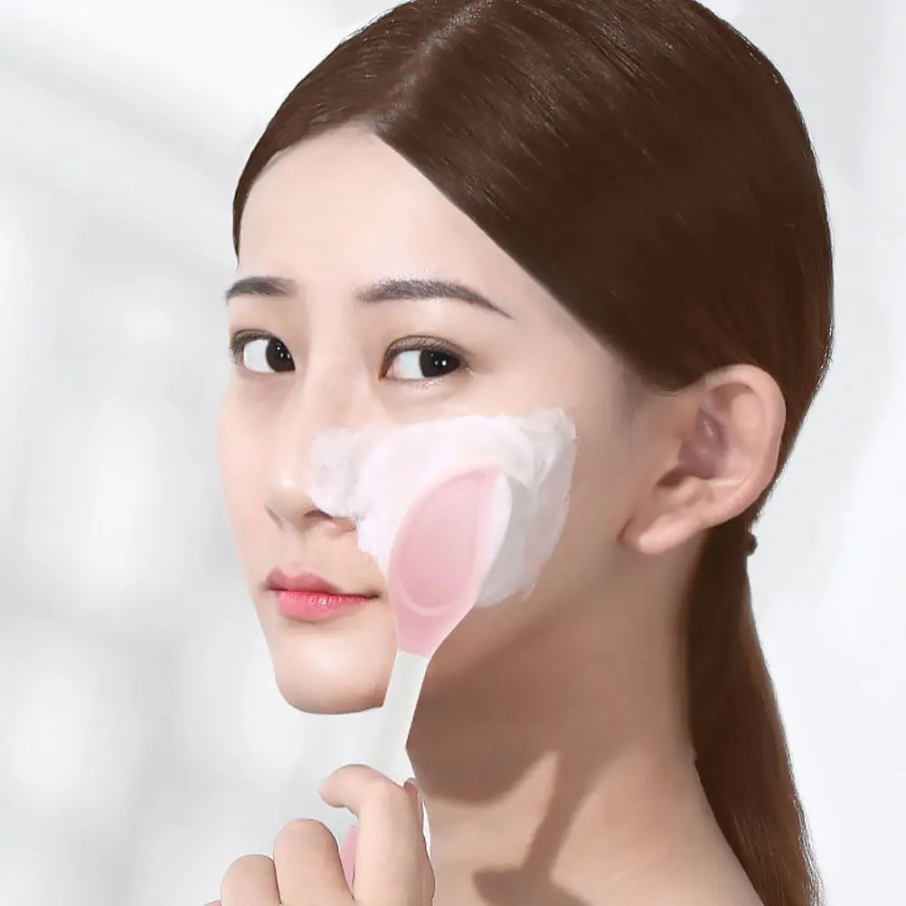 3Pcs Silicone Facial Mask Brush Double Ended Mud Mask Applicator for Home Beauty Salon Skin Friendly Easy Clean Massage Effect