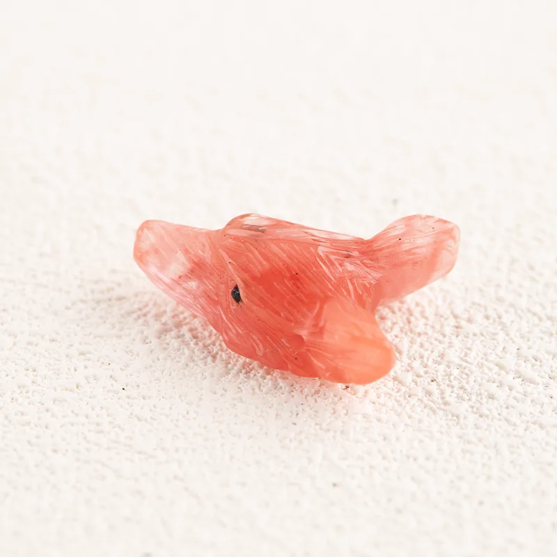 Natural Volcano Cherry Quncortz  Pendant for Necklace Fashion Handmade Jewelry Charm Gift Accessories 42x29x14mm 13g