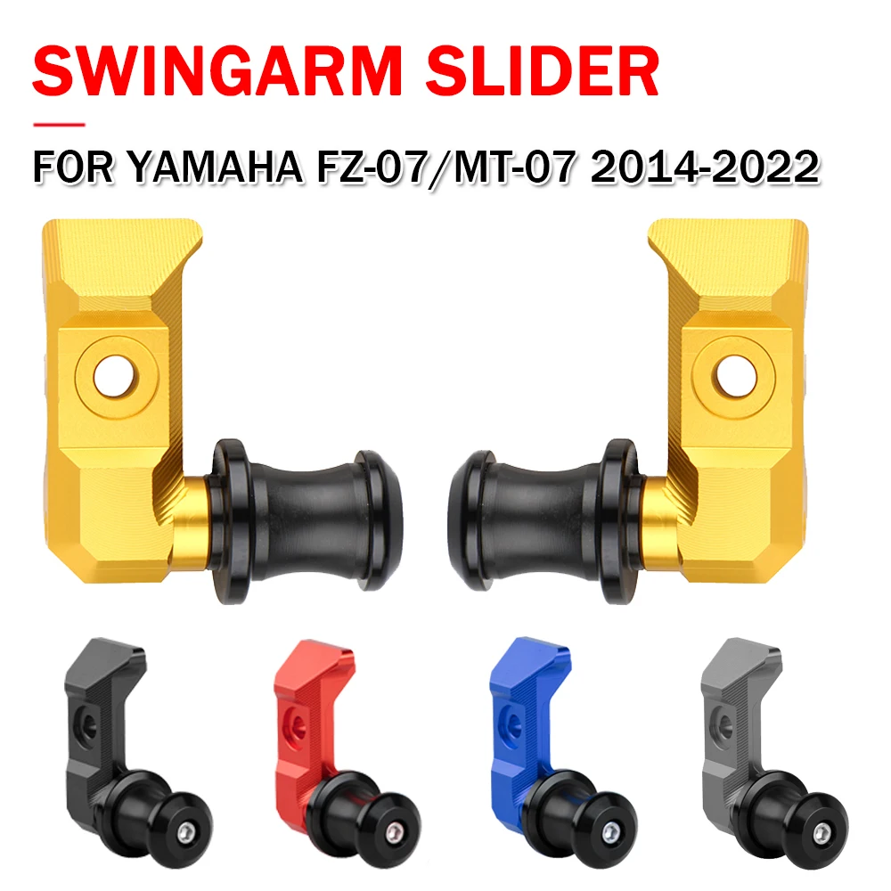 

For Yamaha MT07 FZ07 MT FZ 07 2014-2022 Motorcycle Rear Wheel Fork Axle Slider Chain Adjustable Swingarm Spool Slider Accessory