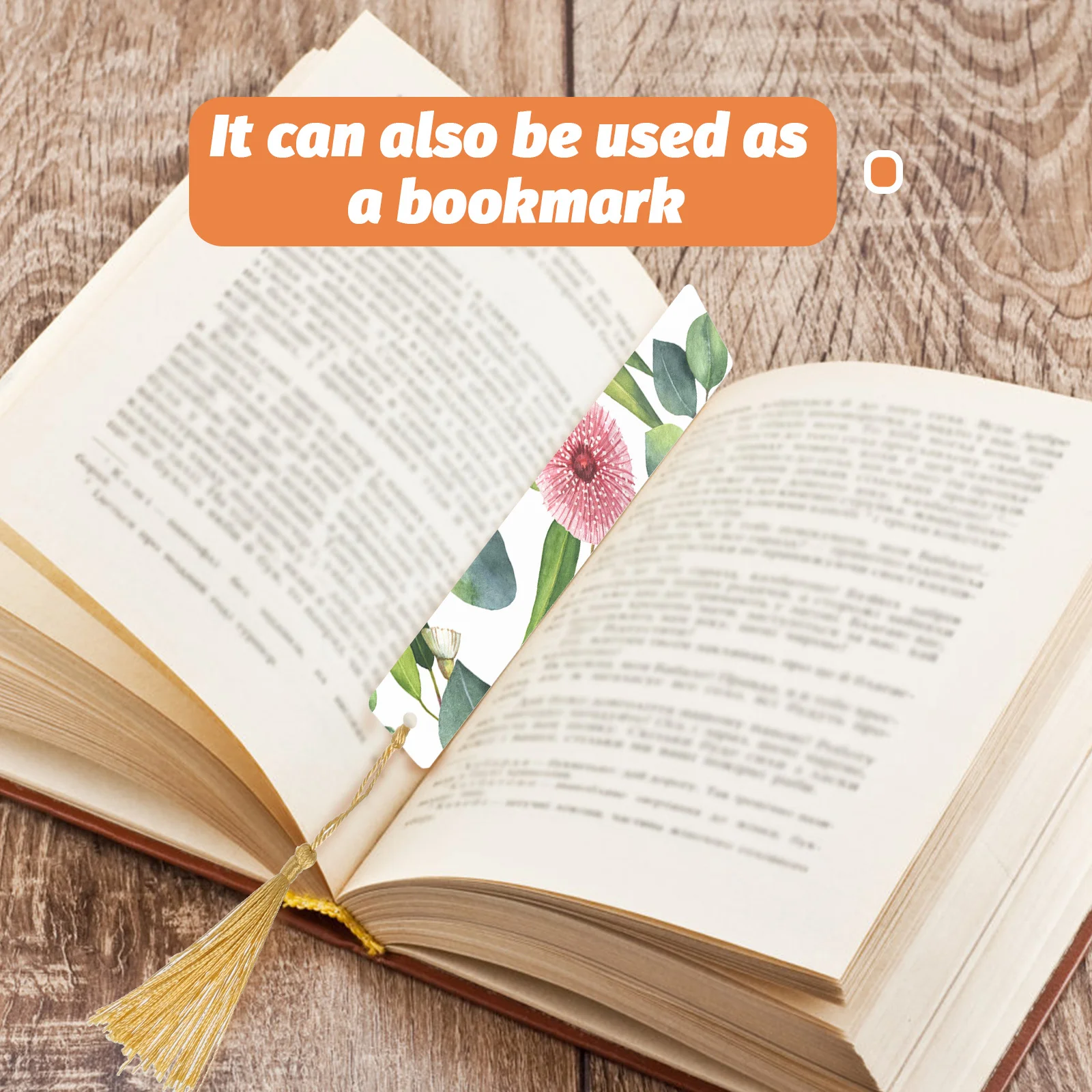 1세트 투명 아크릴 북마크 블랭크 DIY 태슬 펜던트 페이지 마커 가벼운 학생 선물 블랭크 북마크