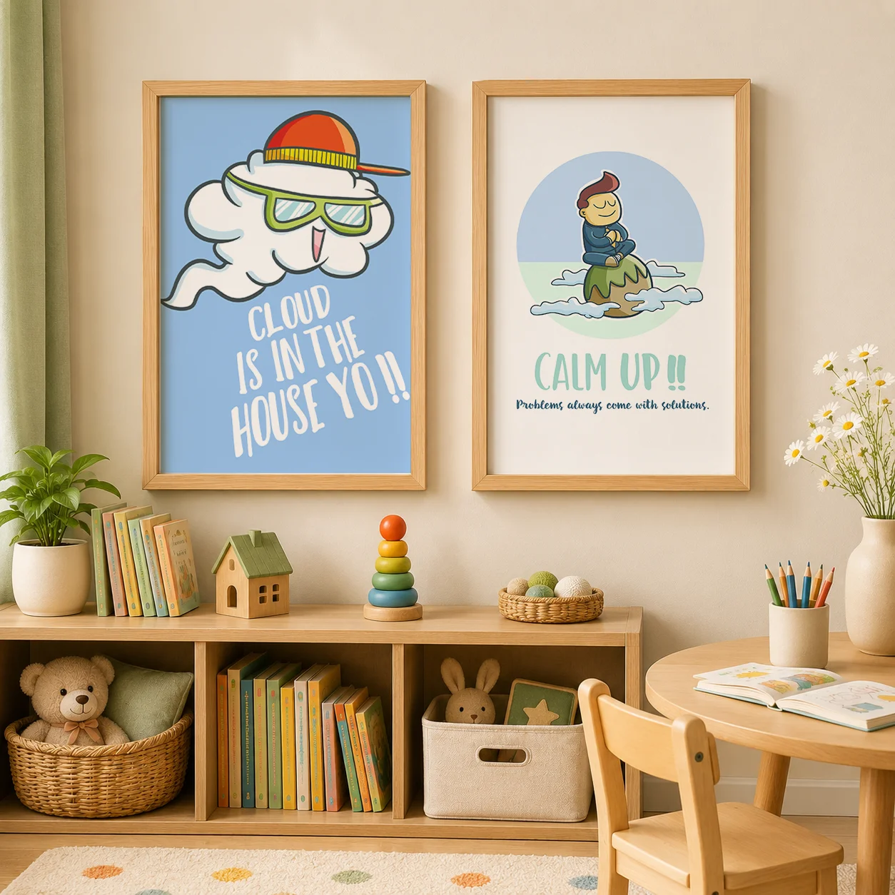 Cartoon Nursery Wall Art, Funn - Baby Boy Nursery Quotes recension och pris