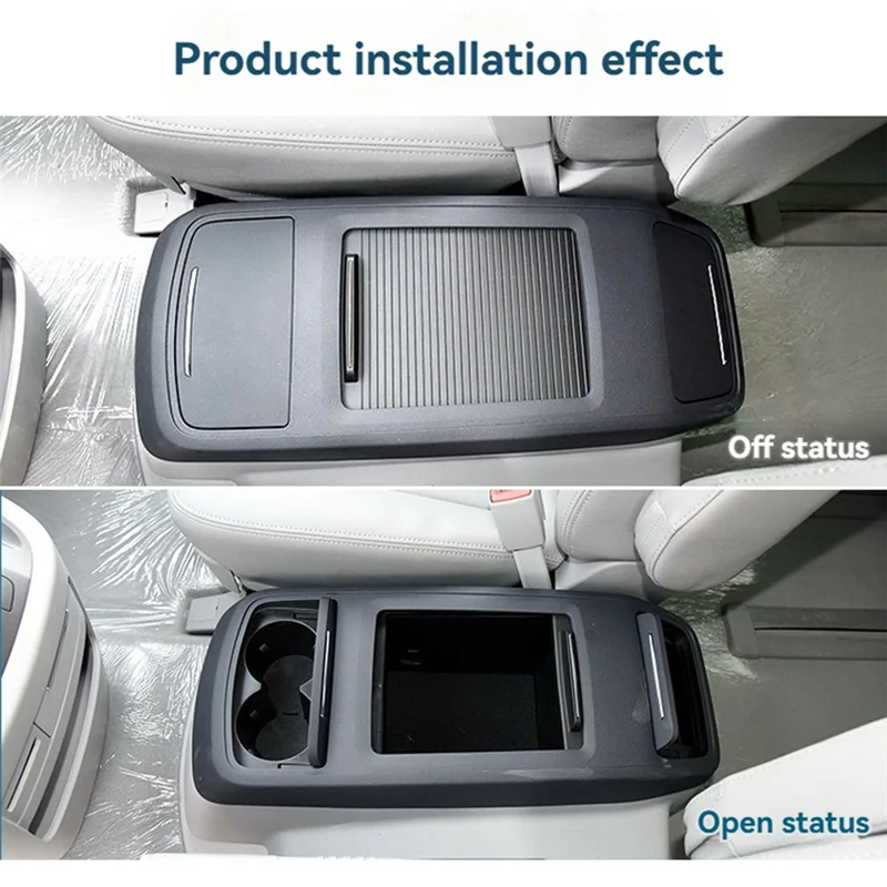 

AB56-Car Center Console Armrest Box Roller Blinds Front Cup Holder Roller Curtain For JAC Refine M5 2013-2021