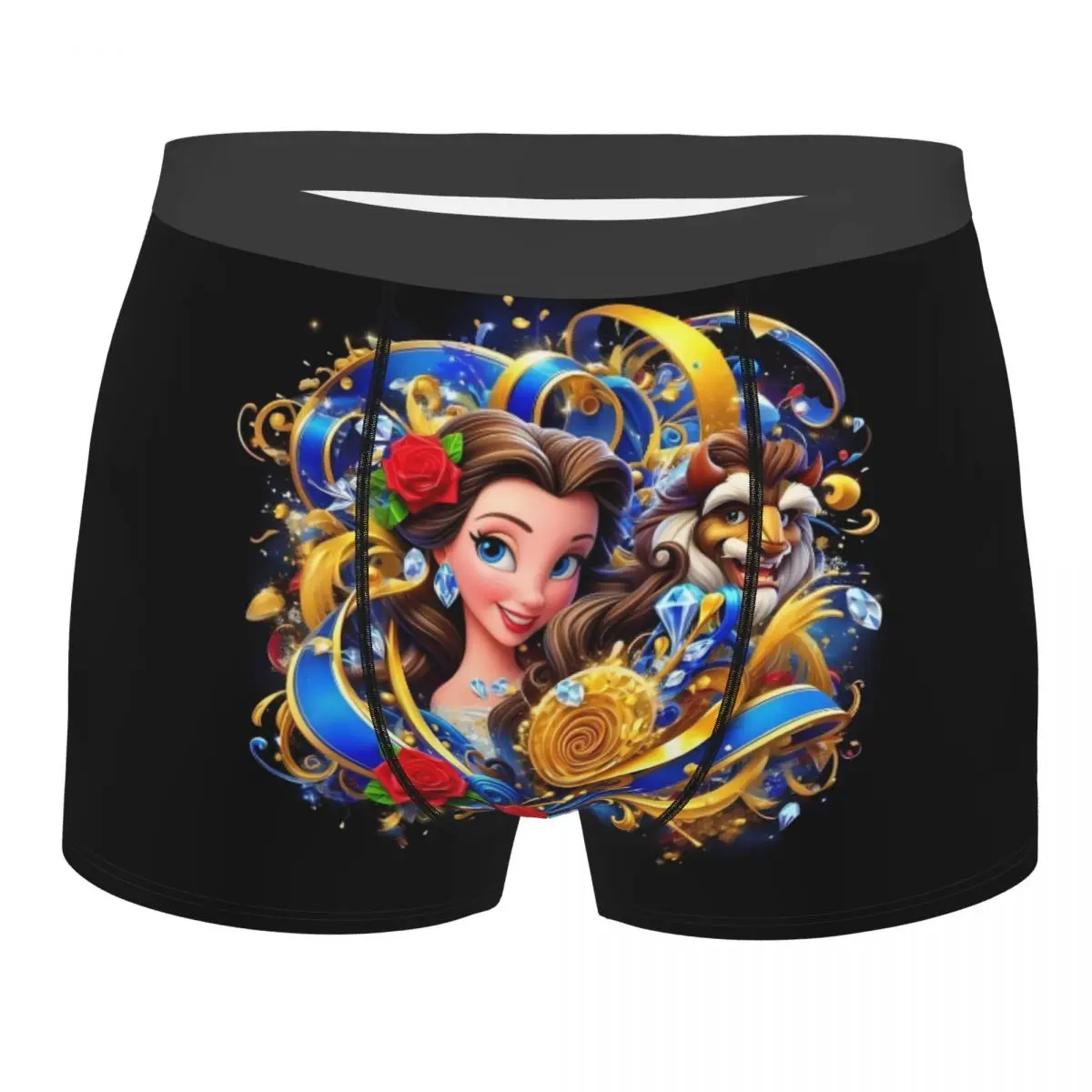 

Мужские художественные боксеры Custom Beauty And The Beast, трусы-брифы, модное нижнее белье