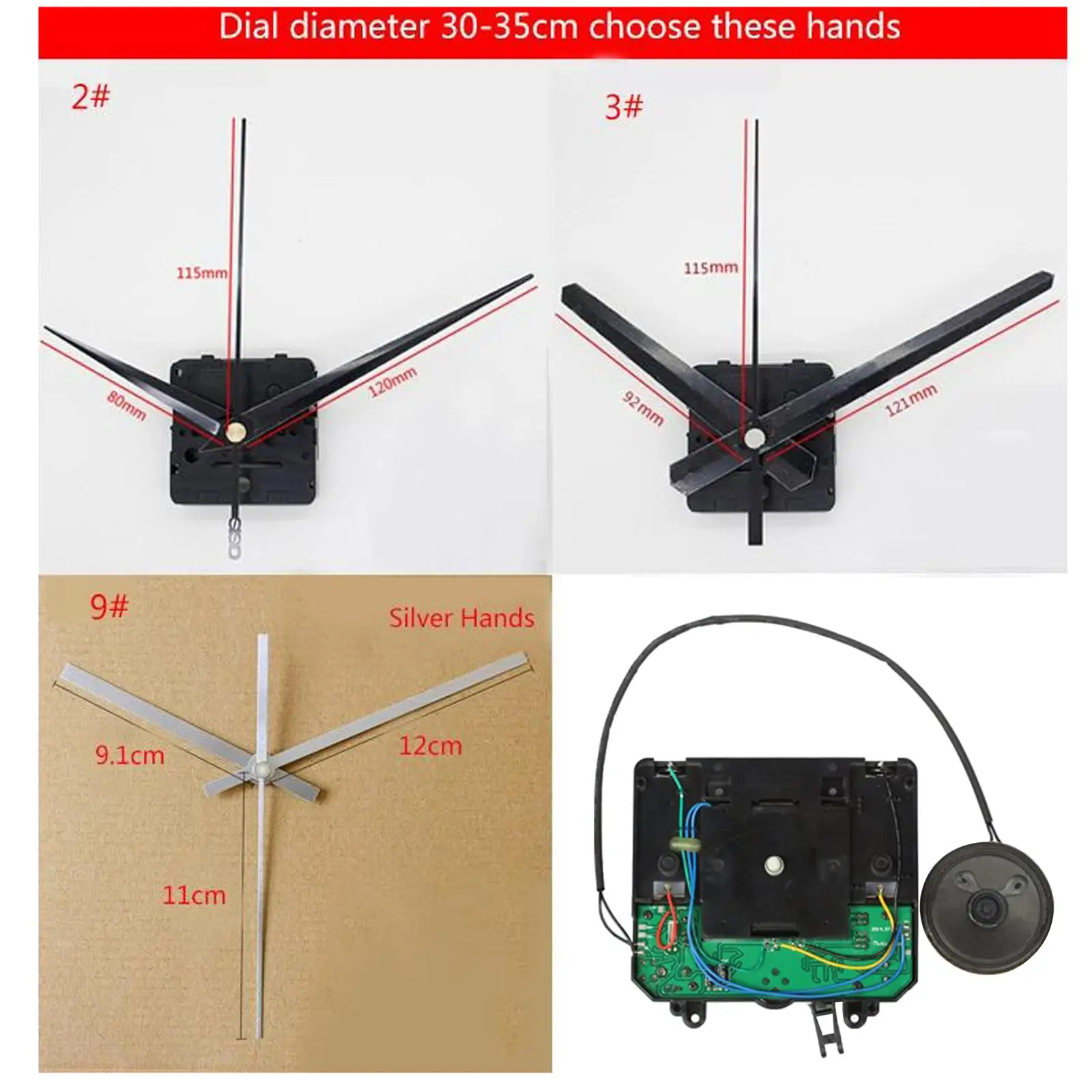 

Pendulum Clock Movement Music Box Silent Sweep Mechanism Wall Clock Replacement Part
