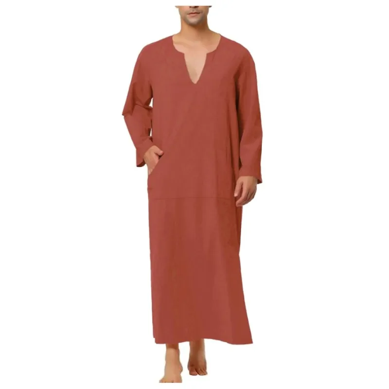 Vestido Abaya muçulmano suave para homens, Vestuário islâmico, Kaftan Jubba Thobe, Túnica muçulmana, Trajes tradicionais islâmicos, Dubai Abaya, Qamis, Dubai