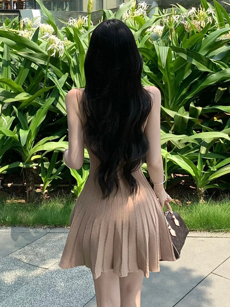 الملابس النسائية Kawaii لطيف سترة تاريخ محبوك فستان أنيق سترة حريمي مزدوجة الصدر القوس سوينغ ثوب الإناث عطلة Vestidos