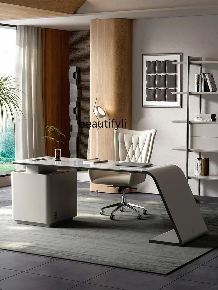 M178 الإيطالية الحد الأدنى لوحة حجرية مكتب ضوء الفاخرة الحديثة مكتب دراسة المنزل مكتب الكمبيوتر الموضة