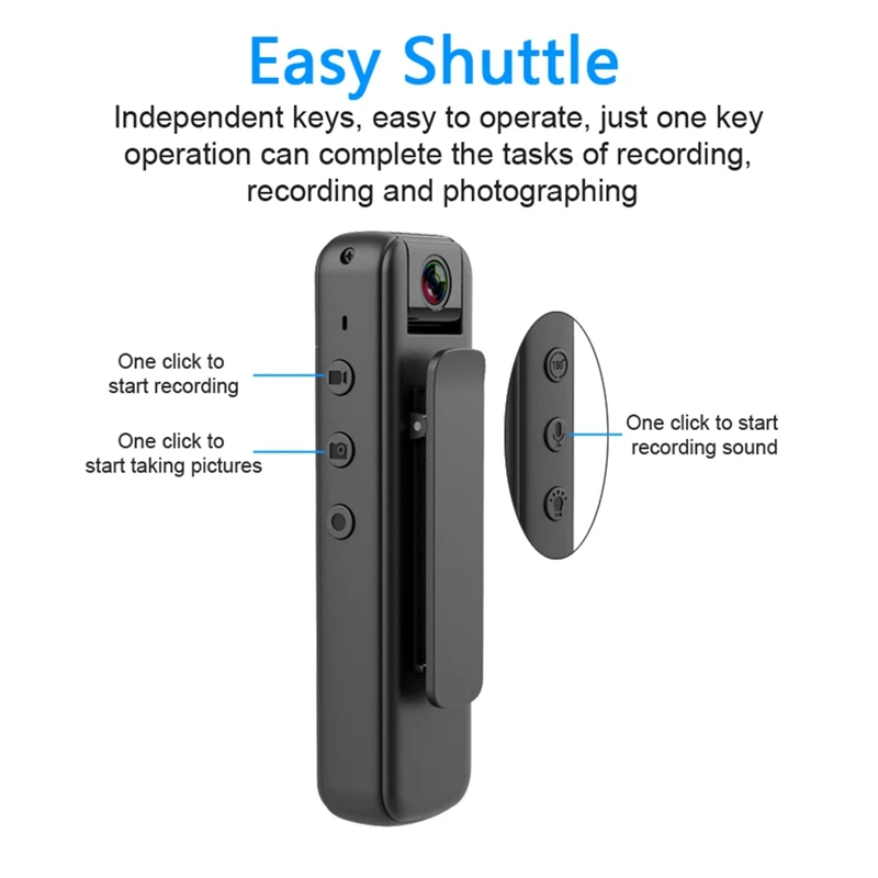 1080P HD Mini Wifi Recorder Camera Motion Camera Outdoor Camera Enforcement Recorder Security Body Camera