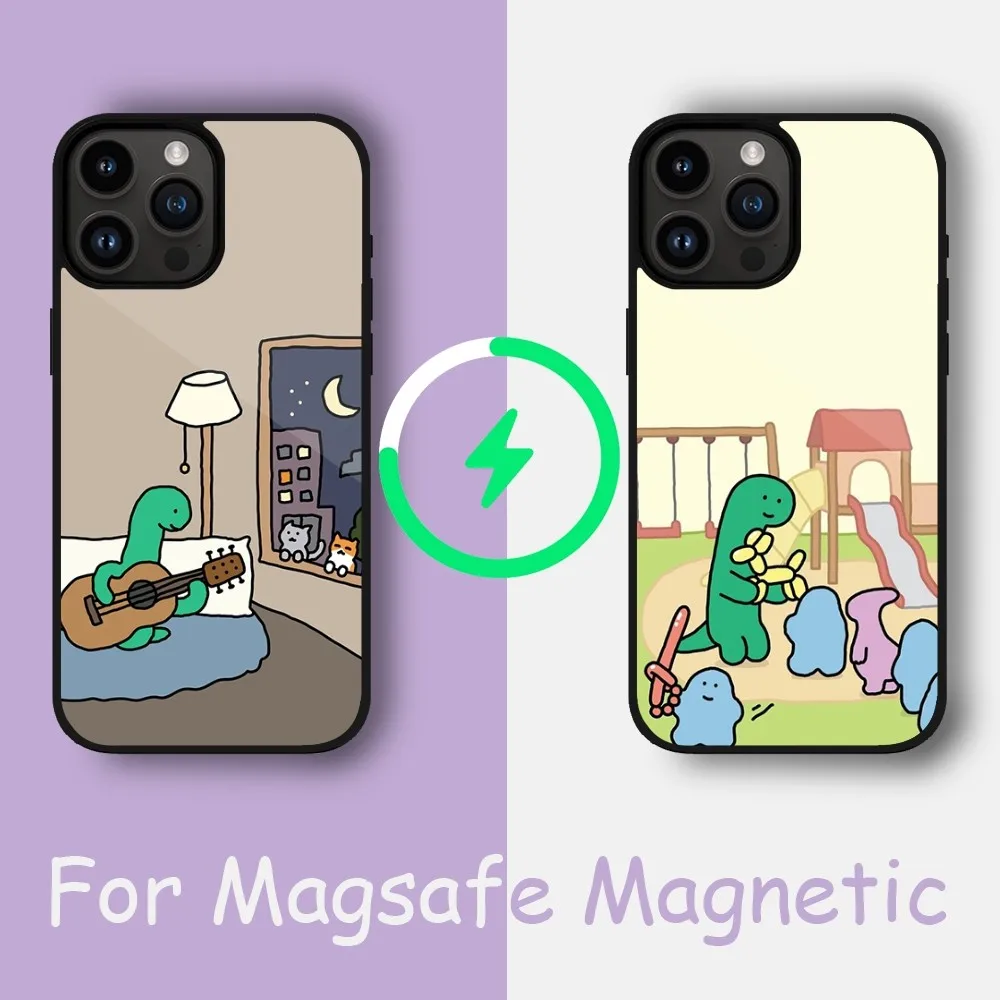 Joguman Studios Phone Case For iPhone 15 14 13 12 11 Pro Max Plus Phone Magnetic for Macsafe Cases Cover