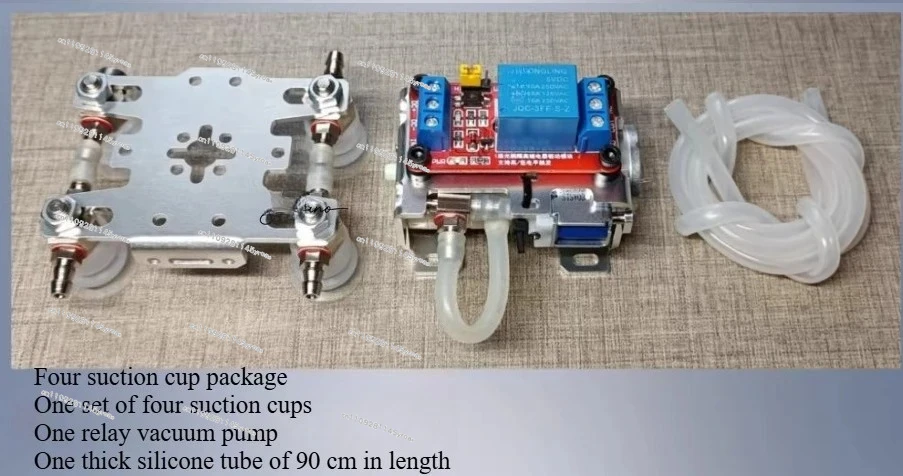 New Large Manipulator Relay Control Suction Cup Robot Arm Vacuum Pump Suction Cup Robotic Claw Gripper for Arduino Robot DIY Kit