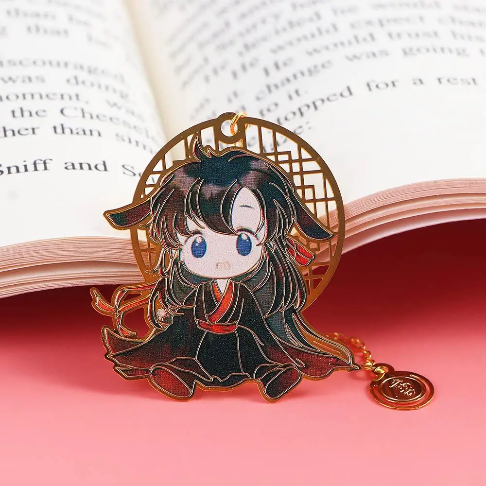 Anime Student Gift Fringed Xie Lian Hollow Pendant Pagination Mark Book Markers Tian Guan Ci Fu Stationery Bookmark