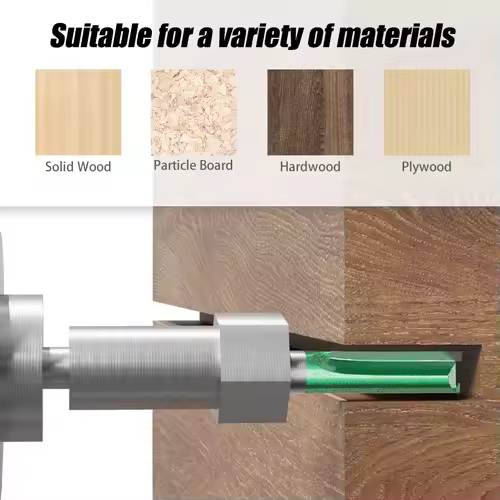 3mm-20mm Diameter 8mm Shank Straight Bit Tungsten Carbide Single Double Flute Router Bit Wood Milling Cutter For Woodwork Tool - Image 2