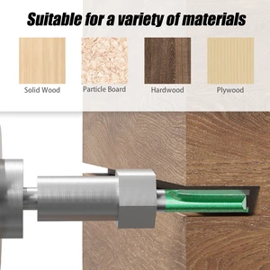 Tungsten karbür, tungsten karbür, tek, çift flüt yönlendirici bit, ahşap için kesici, aracı ahşap, sap, düz, 3mm-20mm çap, 8mm 8 en çok satılan, freze bıçağı, 3mm ahşap - №3