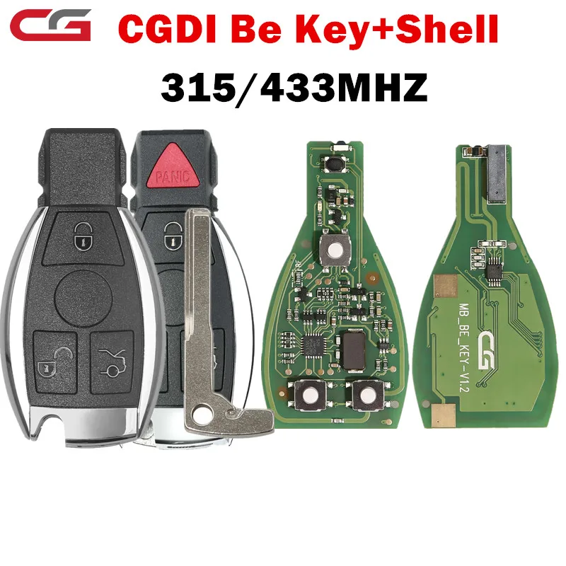 Original CGDI MB CG BE Key V1.2 for All Benz FBS3 315MHZ/433M Working with CGDI MB Programmer and Get 1 Free Token for CGDI MB