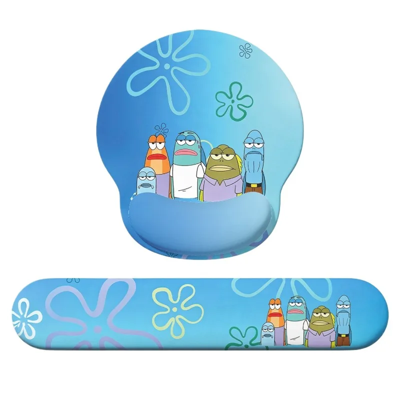 SpongeBob SquarePants Ergonomic Silicone Keyboard Wrist Rest Pad Non‑Slip Soft Hand Support Cushion Office Computer Desk Wrist view 3