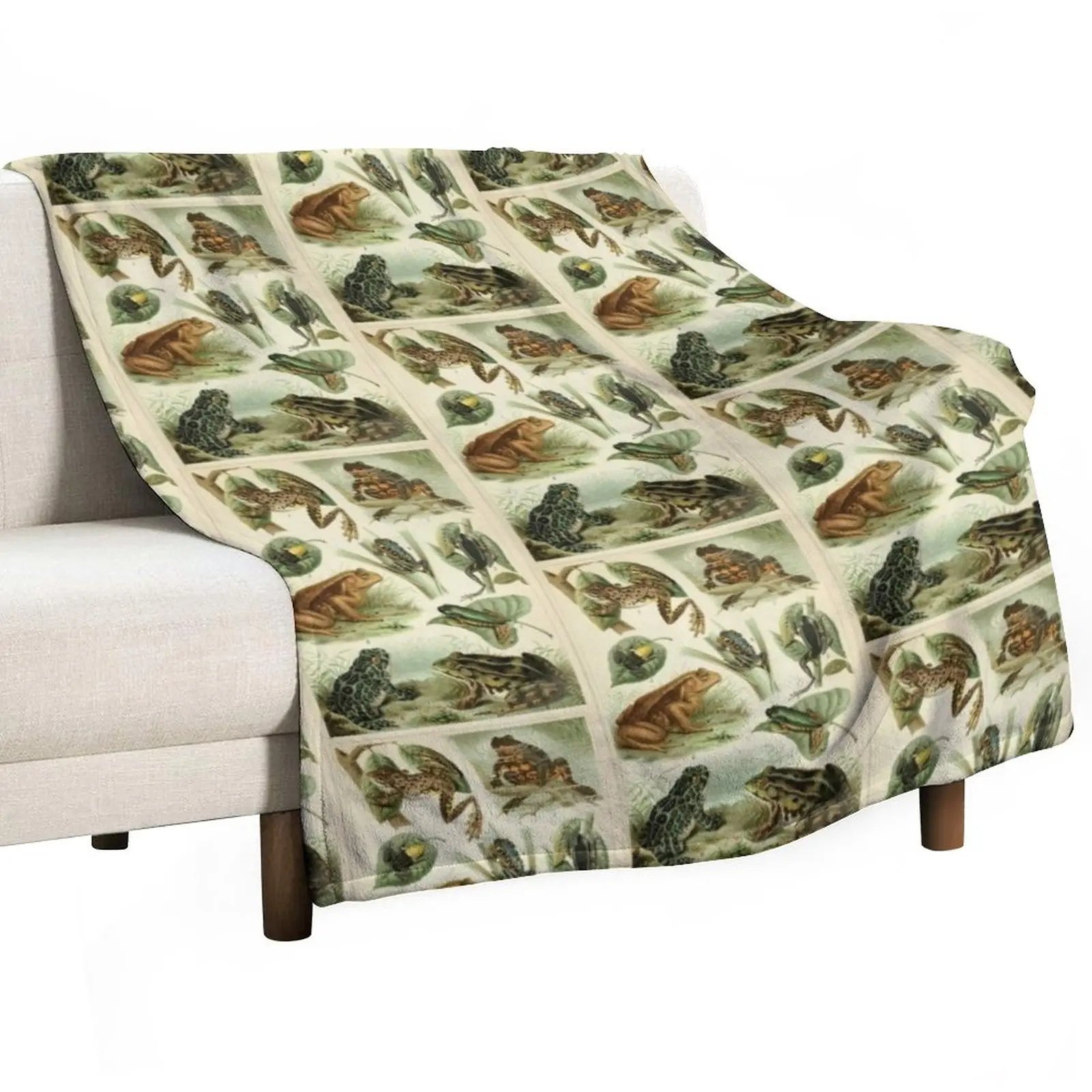 

New Frogs And Toads Throw Blanket Bed Designers Fluffy Softs Hairys Blankets