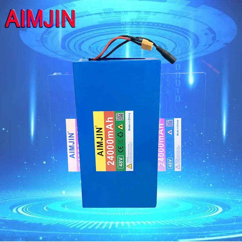 48V 24000mah Lithium Battery Pack 13S6P 18650 Built-in Intelligent BMS Ele