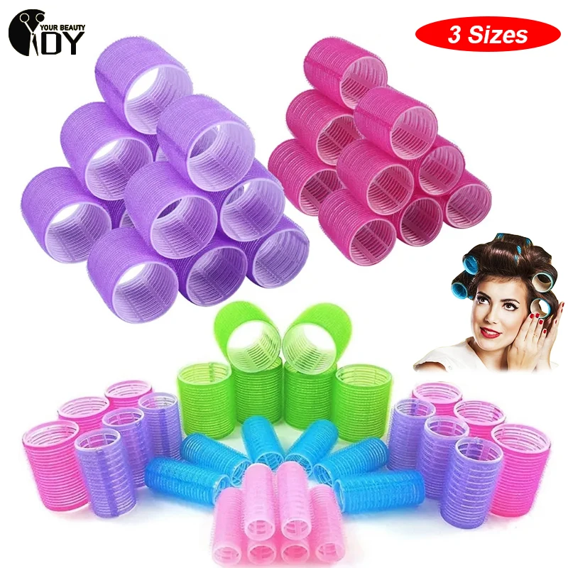 Hair Rollers Self Grip Hook Hair Curlers Hair Roller Heatless Hair Bangs Volume Salon DIY Hair Dressing Curlers Styling Tools