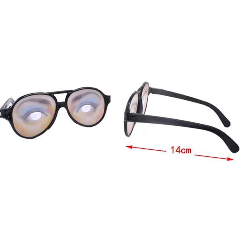 Lunettes noires de décoration de méfait, nouveauté, jouets ち, cadre noir, jouet de blague, faux yeux, lunettes drôles