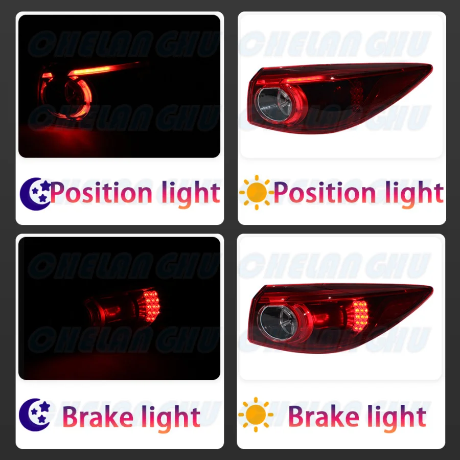 For Mazda 3 sedan 2014 2015 2016 2017 2018 Right Outer Side LED Car Tail Light Rear Lamp Brake Light BHN2-51-150E