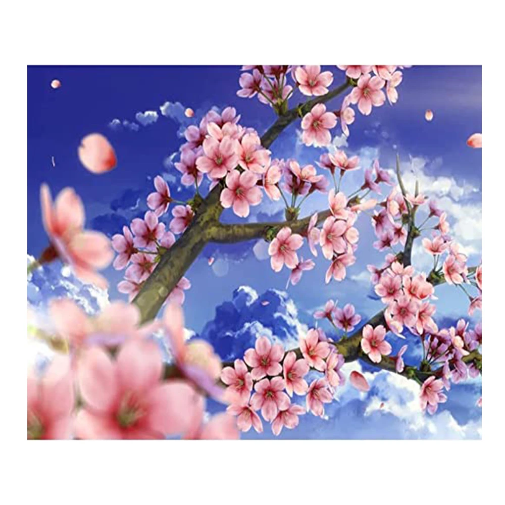 LZAIQIZG 5D Diamond Painting Cold Plum Square/Round Diamond Cross Stitch Kit Embroidery Picture  Home Decoration