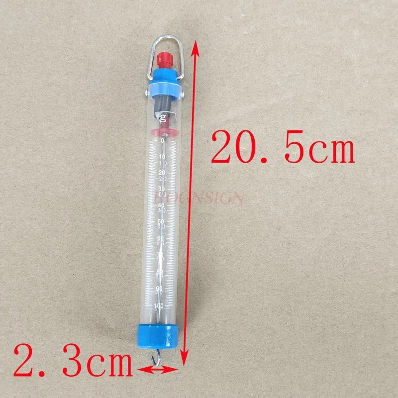 Waga sprężynowa miernika siły Newtona 25N/2500g 1N/100g dynamometr waga sprężynowa do eksperymentu laboratoryjnego fizyki łatwy w użyciu