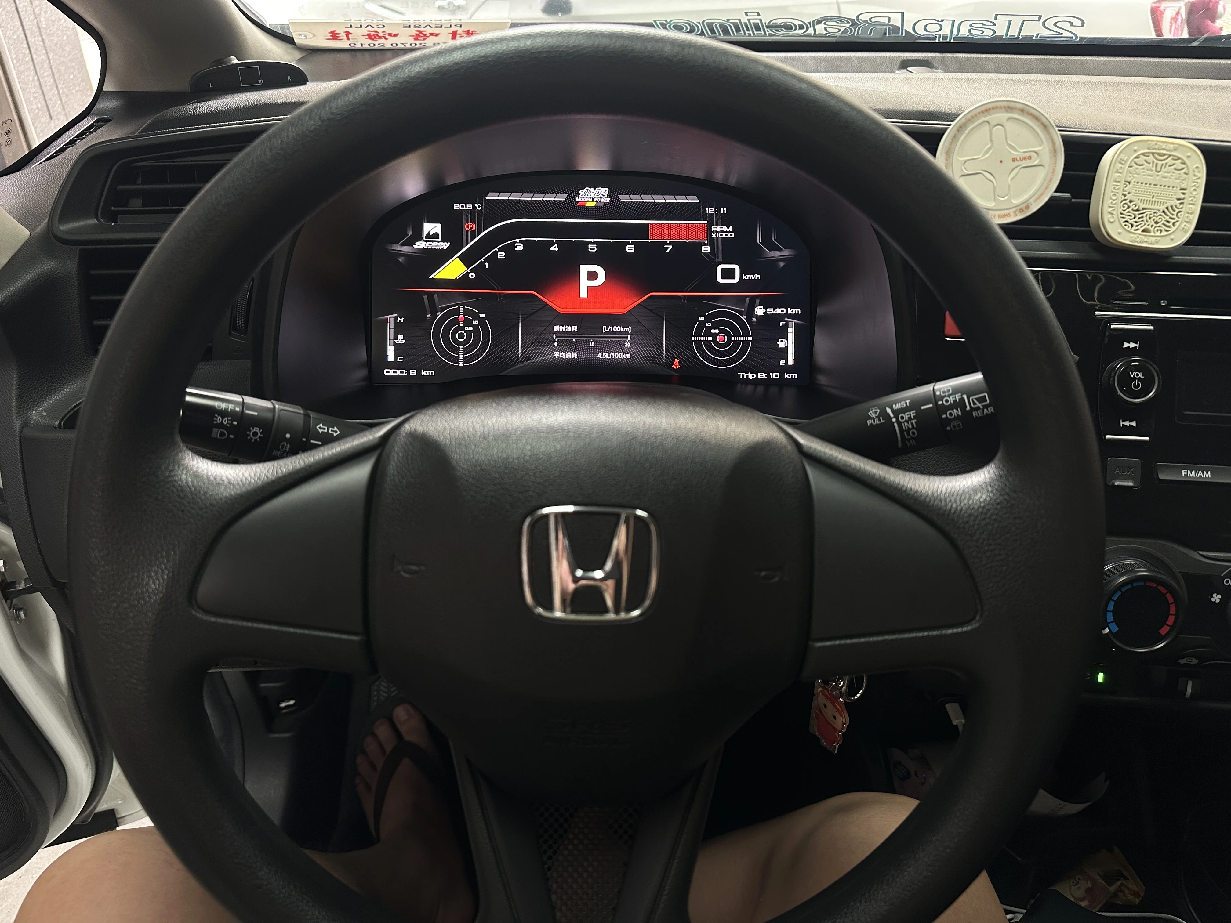 2025 Latest Original Car Digital LINUX Instrument Cluster For Honda Fit/Jazz 2014-2020 LCD Speedmeters Dashboard player