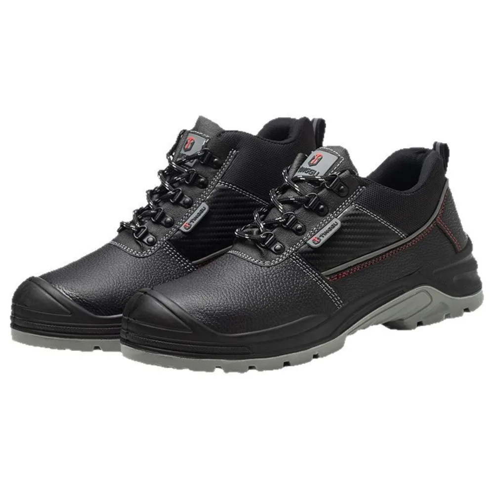 أحذية عمل بمقدمة فولاذية للرجال، أحذية أمان مقاومة للاهتراء ومضادة للكهرباء الساكنة، مضادة للتحطيم والثقب، أحذية حماية العمال، مقاومة للاهتراء