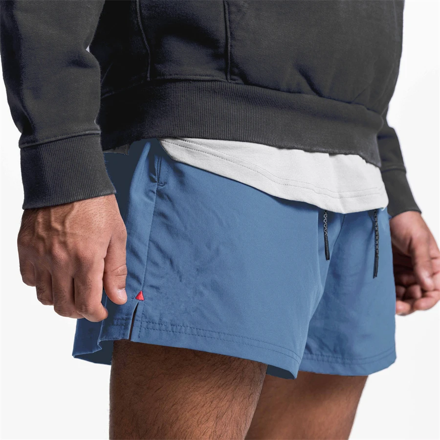 Pantalones cortos deportivos para hombre, Shorts de secado rápido con múltiples bolsillos, para correr, gimnasio, trotar, novedad de verano de 2022