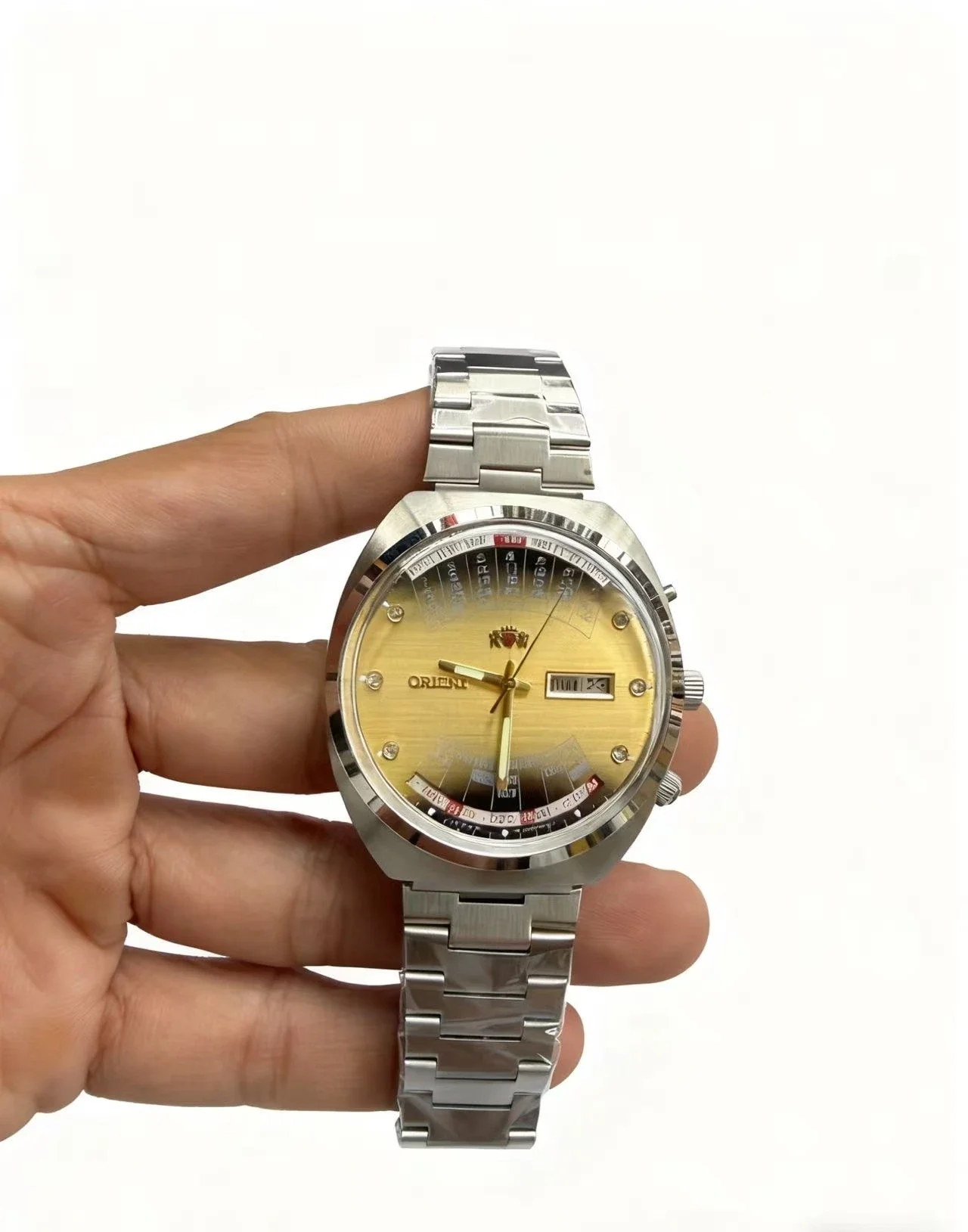 

9898 Store Unisex Outdoor Sports Mechanical Orient Watch Japanese Movement Full Functionality Luminous Stainless Steel