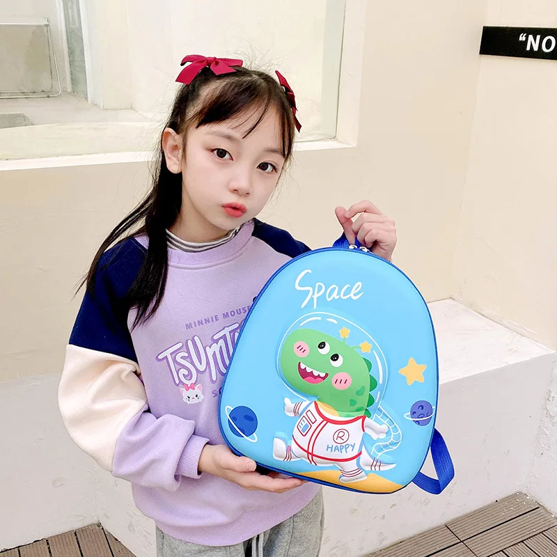 New Children's Hard Shell Schoolbag Cartoon Unicorn Dinosaur Kindergarten Backpack for Boys and Girls Load Reduction Backpacks