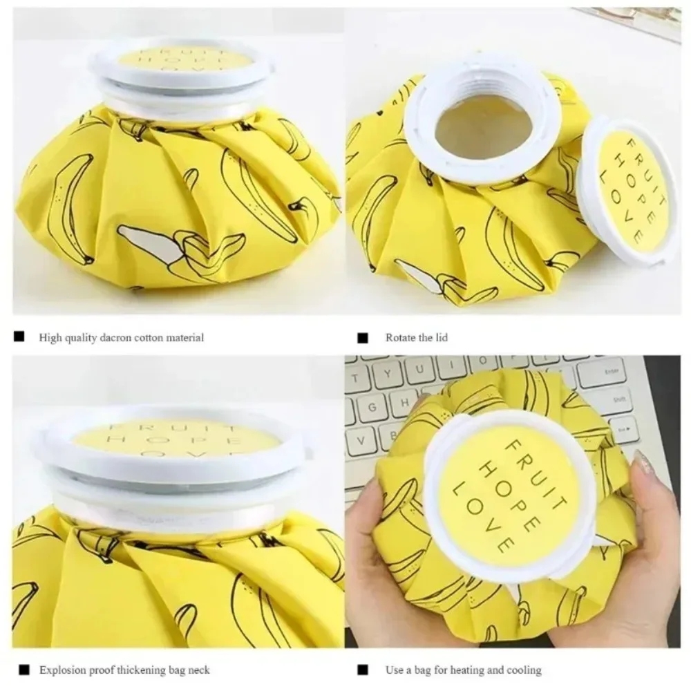 Cartoon Cute Cooling Ice Pack Cold and Hot Physiotherapy Exercise Physical Cooling Cloth Ice Pa for Water Filling Cloth Ice Pack