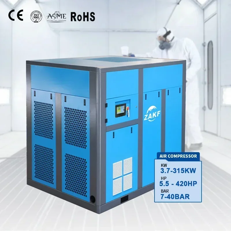 【HOT】75kw ZAKF ZAY-100 Variable Speed Permanent Magnet VSD Wifi Remote Control Screw Air Compressor